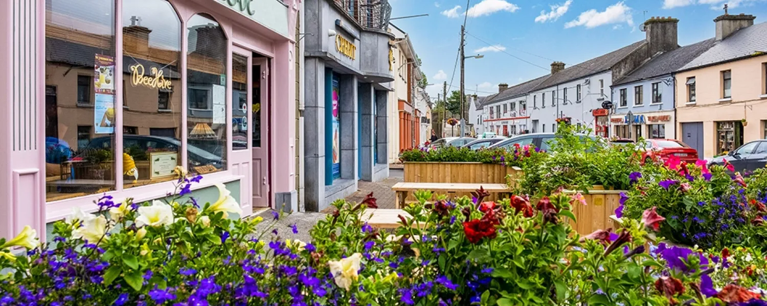 A view of a Portumna street.