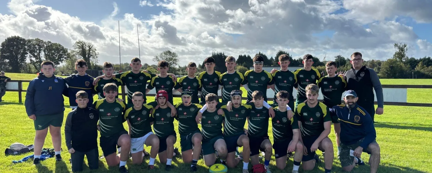 Portumna Community School Senior Rugby Team.